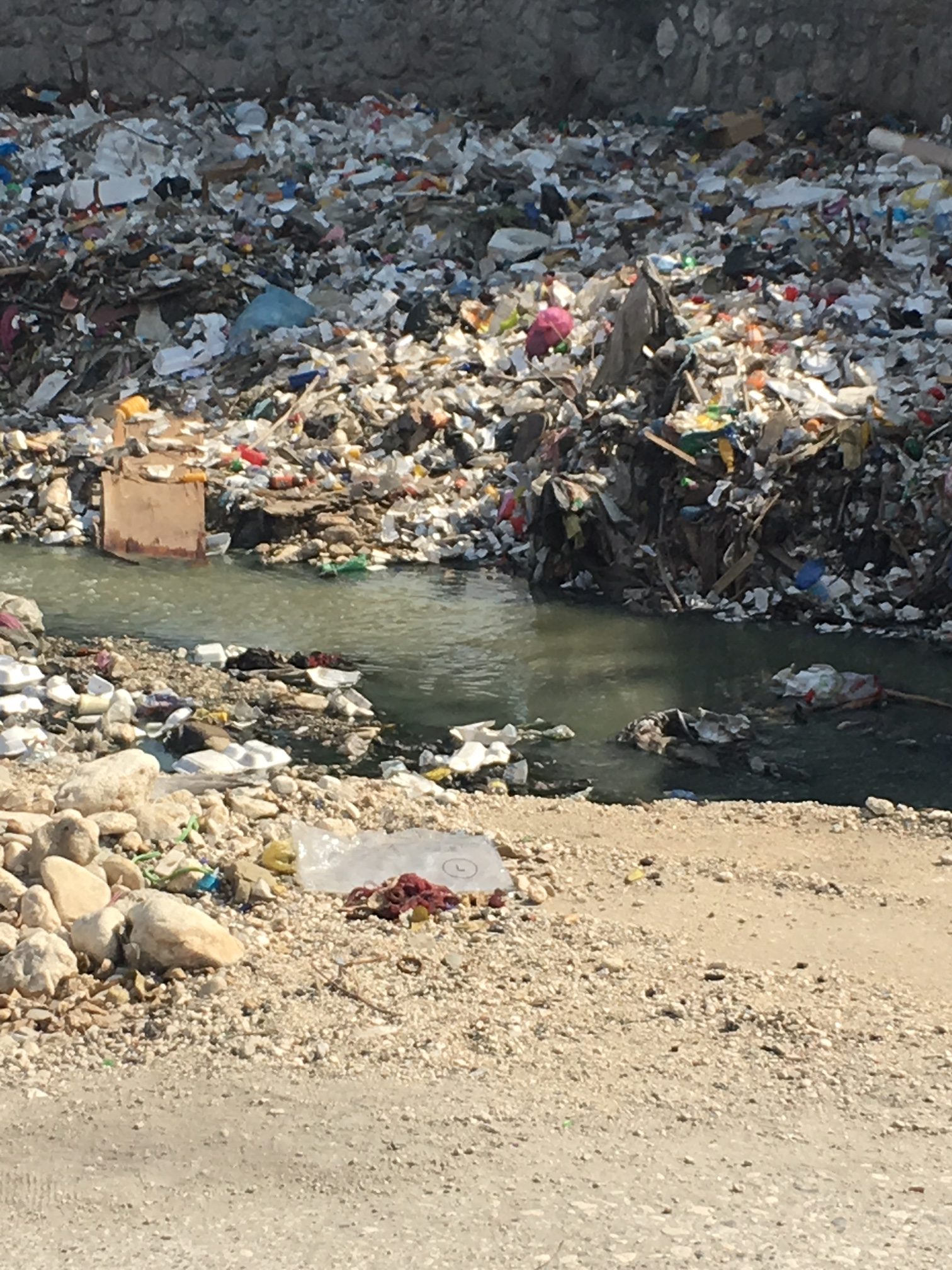 IMG_7704 Plastic and Waste leaking in River