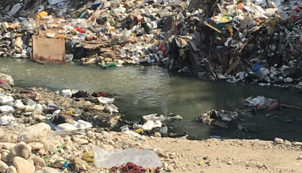 Plastic and Waste leaking in River